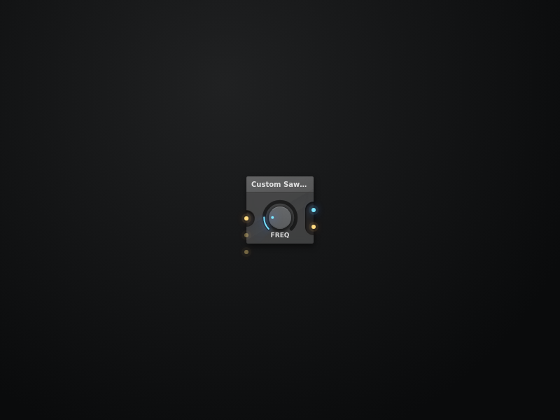 Custom Sawtooth oscillator