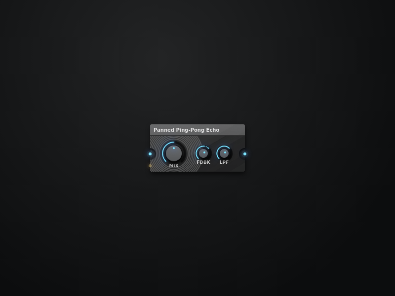 Panned Ping-Pong Echo