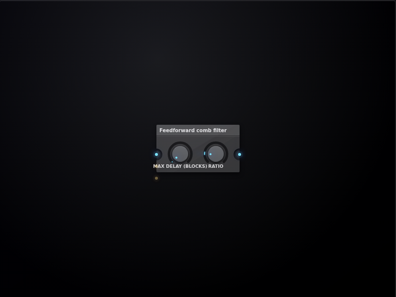 Feedforward comb filter