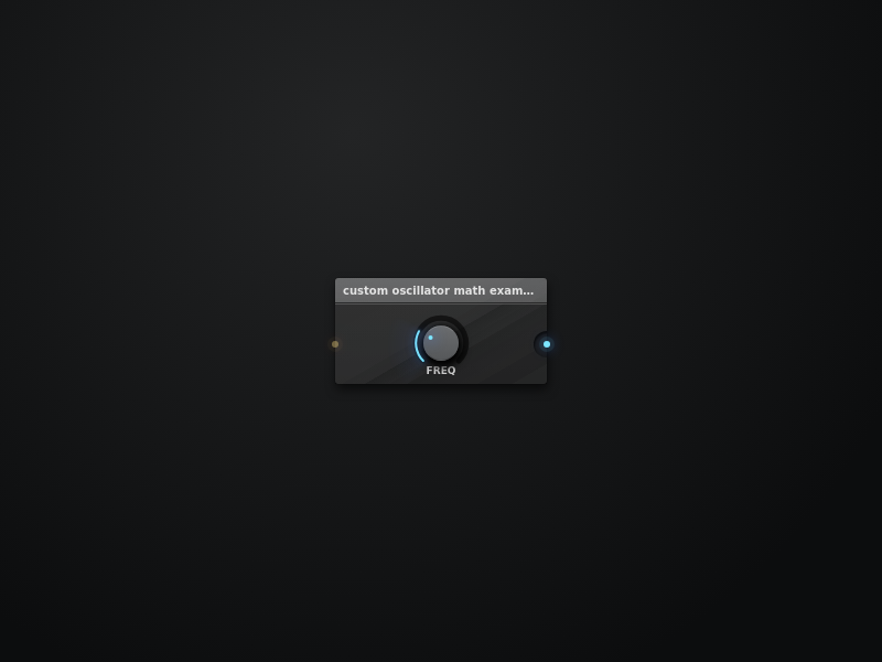 custom oscillator math example