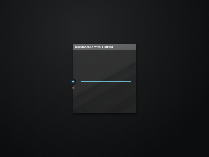 Oscilloscope with 1 string