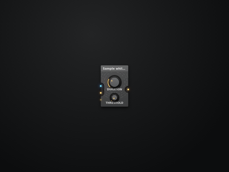 Sample while triggered